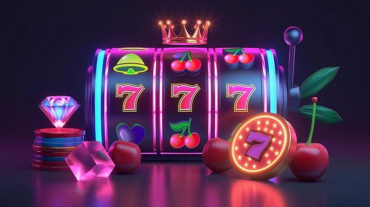 Pengaturan meja poker dengan kartu dan chip siap dimainkan