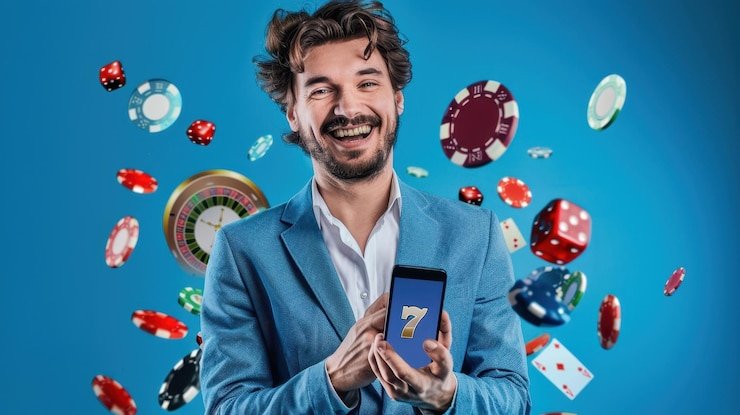 Suasana pengguna menikmati permainan judi online yang aman dan nyaman di perangkat mobile